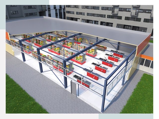 Строительство магазинов в Первоуральск от 618 руб. за м²