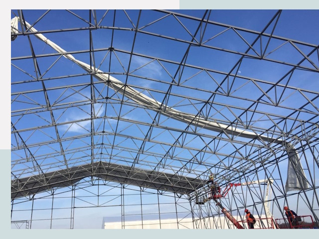 Шатровые ангары от 618 руб. в Первоуральске и Свердловской области