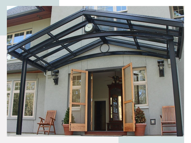 Козырьки металлические в Первоуральске