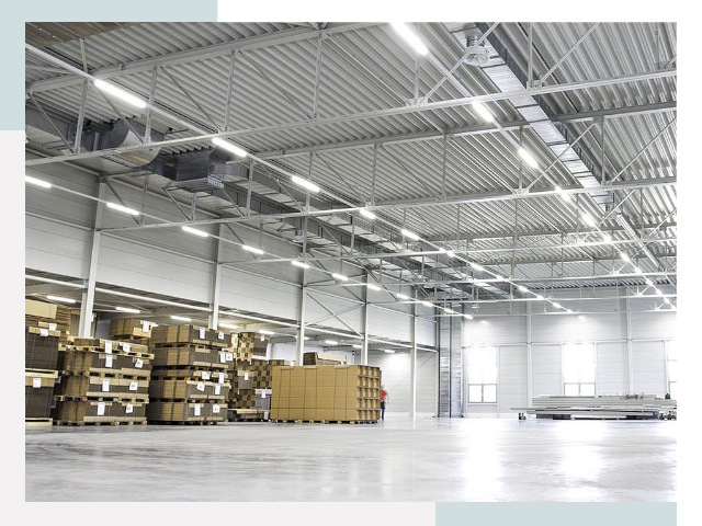 Освещение ангаров в Первоуральске