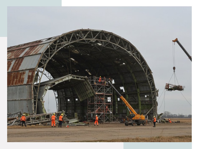 Демонтаж ангаров в Первоуральске