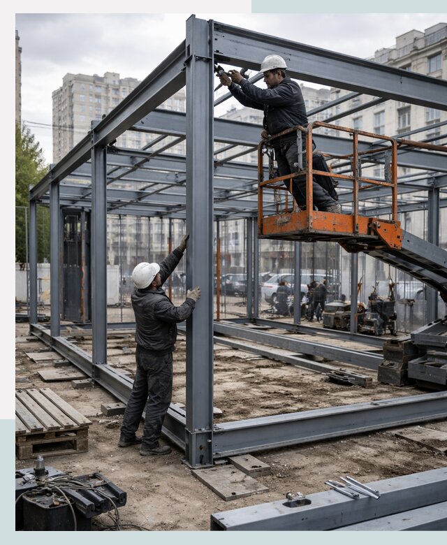 Строительство и монтаж торговых павильонов под ключ в Первоуральске