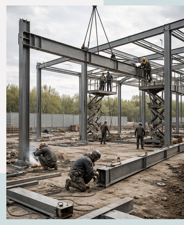 Строительство выставочных павильонов из металлоконструкций в Первоуральске